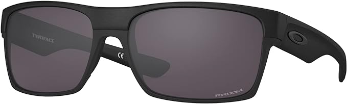 Oakley Men's OO9189 TwoFace Square Sunglasses Steel/Prizm Grey, 60 mm