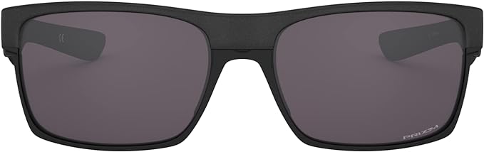 Oakley Men's OO9189 TwoFace Square Sunglasses Steel/Prizm Grey, 60 mm