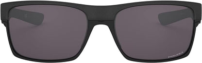 Oakley Men's OO9189 TwoFace Square Sunglasses Steel/Prizm Grey, 60 mm