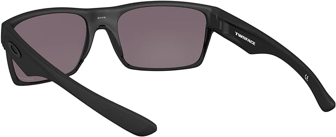 Oakley Men's OO9189 TwoFace Square Sunglasses Steel/Prizm Grey, 60 mm