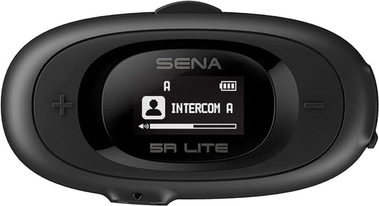 Sena 5R LITE Two-Way HD Motorcycle Bluetooth Intercom Headset, Black
