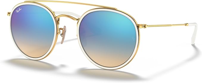 Ray-Ban RB3647N Double Bridge Round Sunglasses (Click For More Colors)